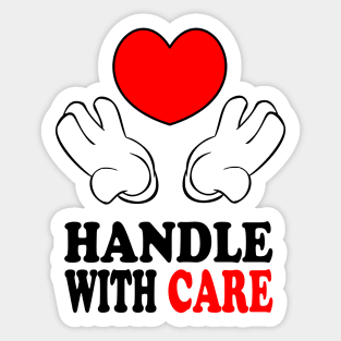 Love, Handle with care Sticker